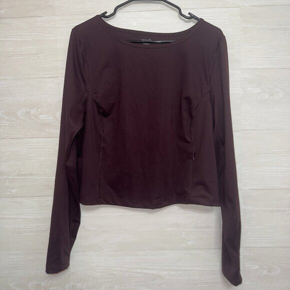 Old Navy Women's Long Sleeve Tee - Dark Purple - Picture 2 of 8